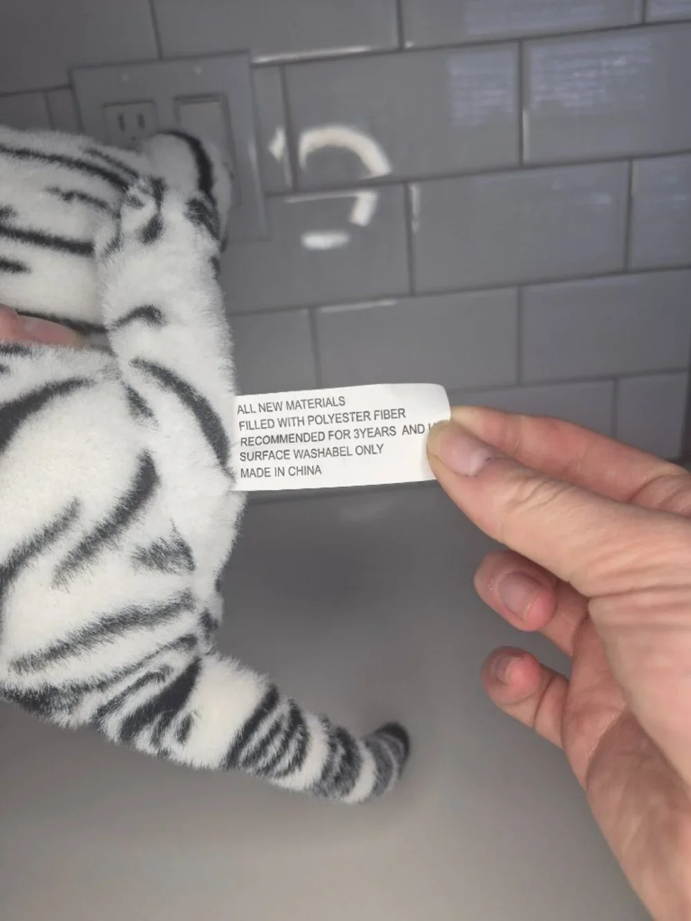American Furniture Warehouse Realistic White Bengal Tiger King 12